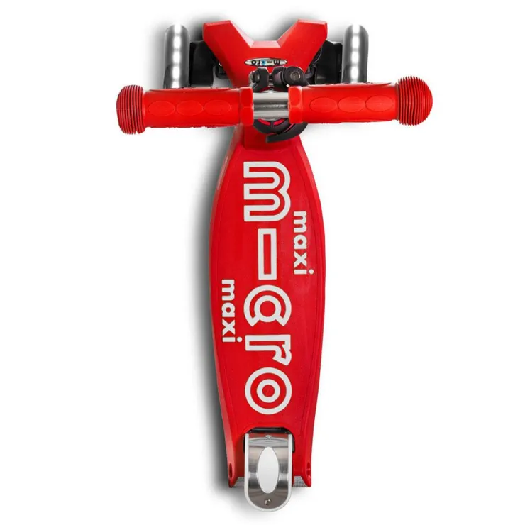 Patinete Maxi Deluxe LED rojo<Micro Discount