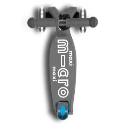 Patinete maxi deluxe plegable Led gris vulcano<Micro Discount