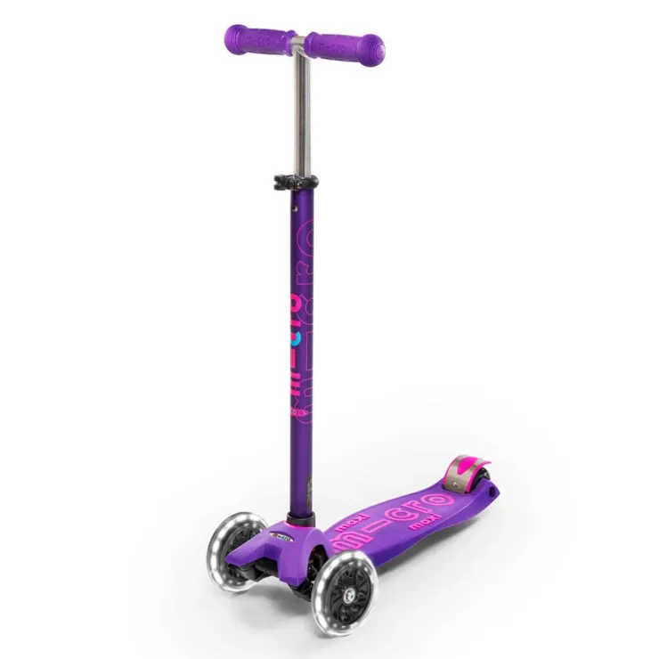 Patinete maxi deluxe Led lila<Micro Clearance