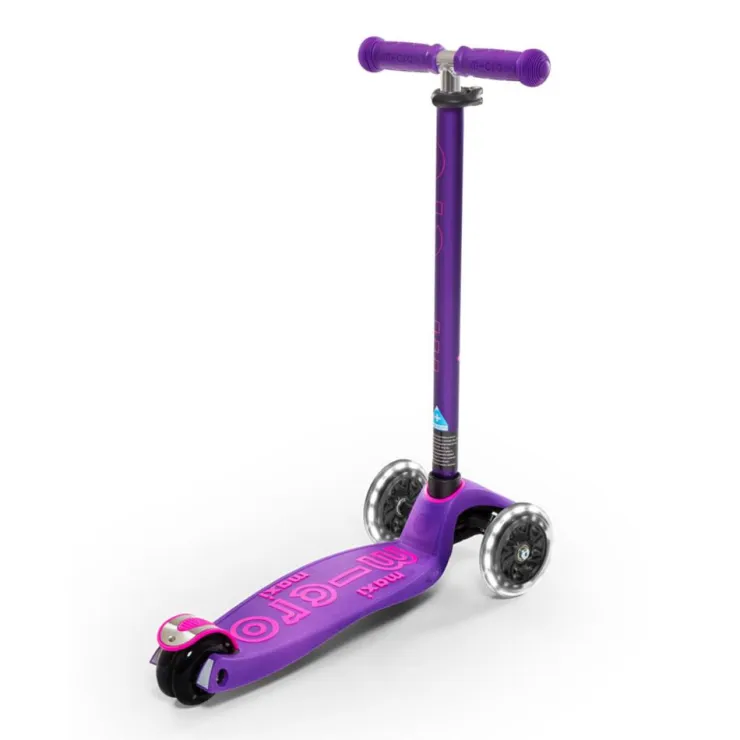 Patinete maxi deluxe Led lila<Micro Clearance