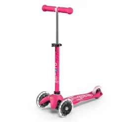 Patinete Mini Deluxe LED rosa<Micro
