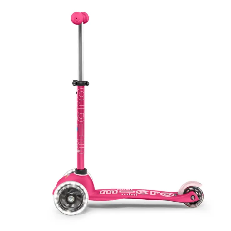 Patinete Mini Deluxe LED rosa<Micro