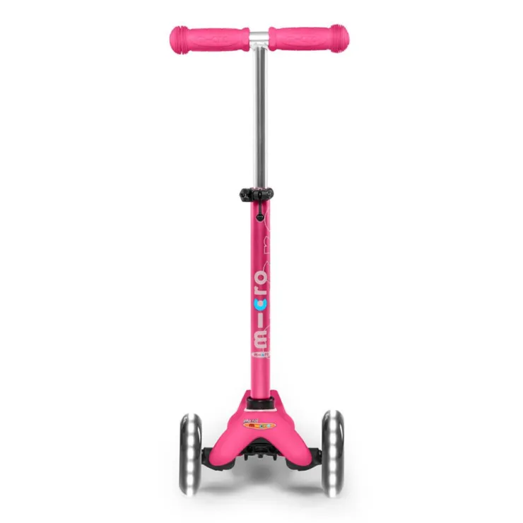 Patinete Mini Deluxe LED rosa<Micro