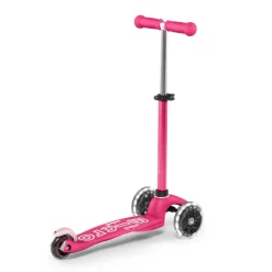 Patinete Mini Deluxe LED rosa<Micro