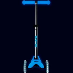 Patinete Mini Deluxe Glow Led azul<Micro Hot