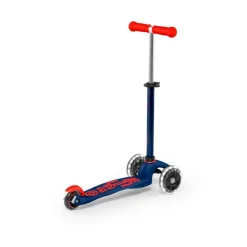 Patinete Mini Deluxe Led azul y rojo<Micro Discount