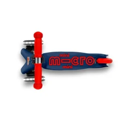 Patinete Mini Deluxe Led azul y rojo<Micro Discount