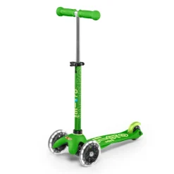 Patinete mini deluxe Led verde<Micro Best