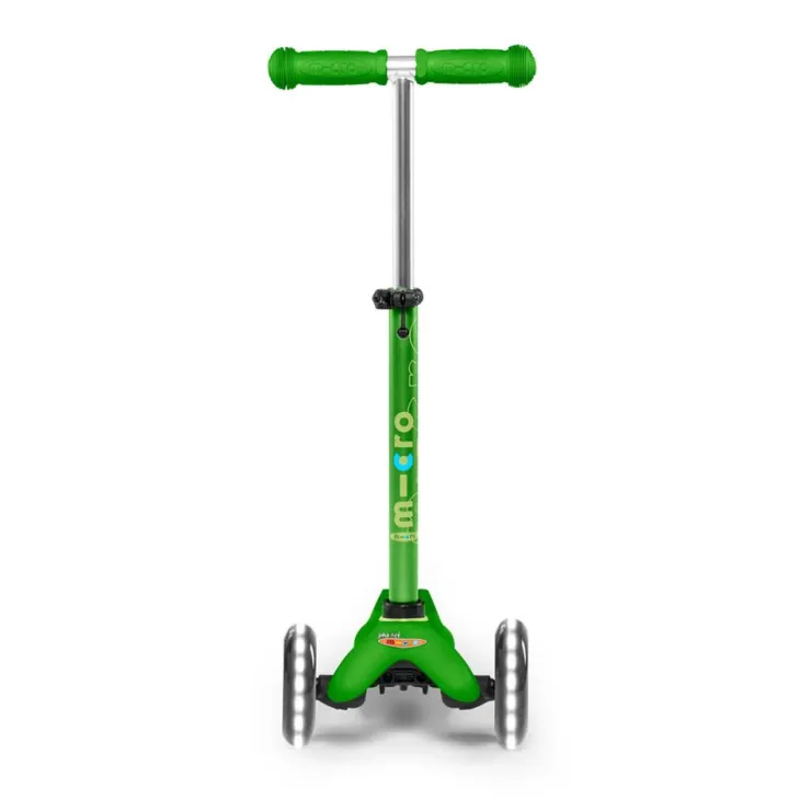 Patinete mini deluxe Led verde<Micro Best