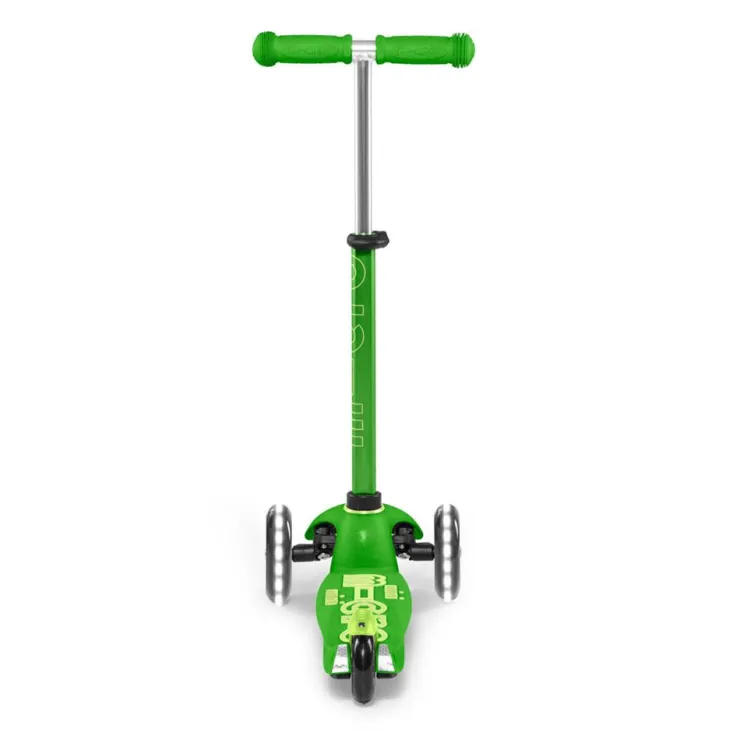 Patinete mini deluxe Led verde<Micro Best