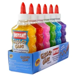 Pegamento cola con purpurina 180ml. Glitter color surtido<Instant Outlet