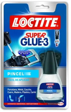 Pegamento líquido Super Glue 5 gr. con pincel<Loctite New