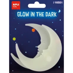 Pegatina luna brilla oscuridad blíster 2 unidades<Apli Online