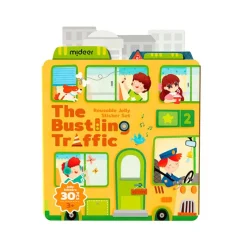 Pegatinas de gel removibles Ciudad con escenario<Mideer Outlet