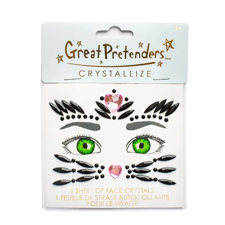 Pegatinas faciales crystals gato negro<Great Pretenders Discount