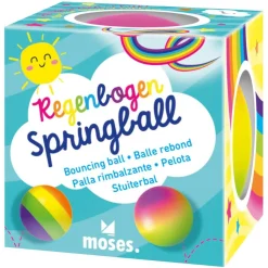 Pelota bouncing arco iris<Moses