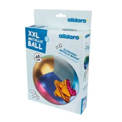 Pelota gigante hinchable metalizada 60cm.<Alldoro Online