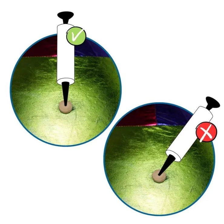 Pelota gigante hinchable metalizada 60cm.<Alldoro Online