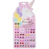 Pendientes adhesivos unicornios - 30 pares<Great Pretenders New