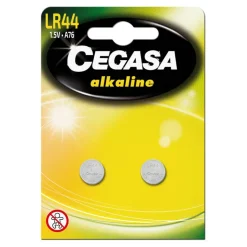 Pila botón alcalina LR44 1,5V 2 unidades<Cegasa Best