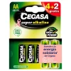 Pila súper alcalina LR6-AA 4 unidades más 2 gratis<Cegasa Clearance