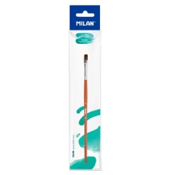 Pincel escolar plano serie 121 número 6<Milan Discount