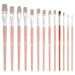 Pincel escolar plano serie 121 número 6<Milan Discount