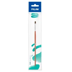 Pincel escolar plano serie 121 número 4<Milan Hot