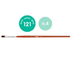 Pincel escolar plano serie 121 número 4<Milan Hot