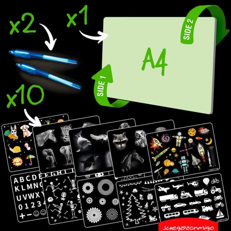 Pintafluo pizarra fluorescente<Juegaconmigo New