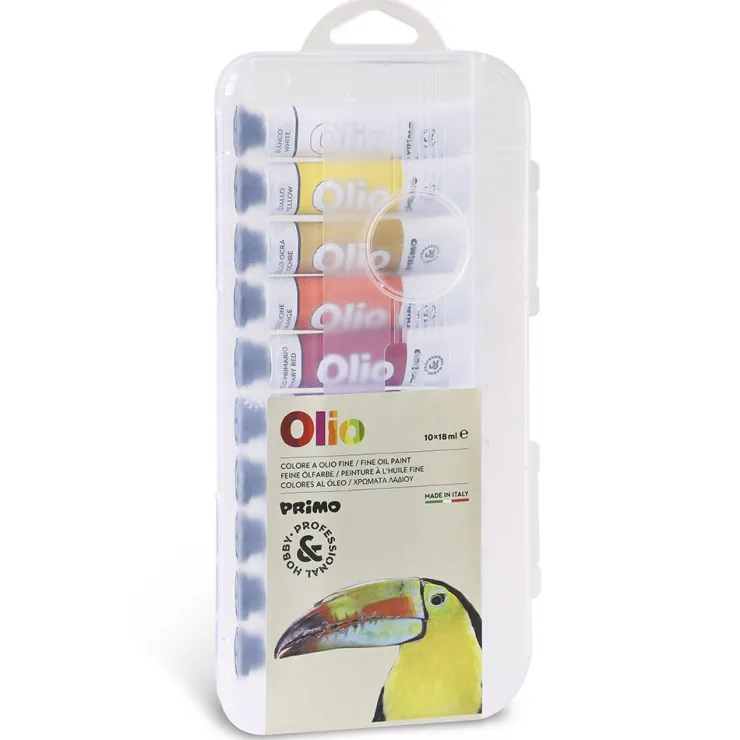 Pintura óleo 10 colores 18ml.<Primo Online