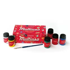 Pintura satinada 6 colores 35ml.<La Pajarita Sale