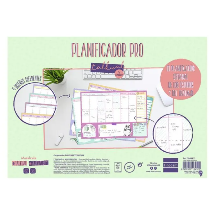 Planificador A4 Talkual semana vista Pro<Finocam
