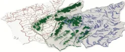 Plantilla de mapa de España tamaño pequeño 3 unidades<Faibo New
