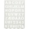 Plantilla letras y números 1 unidad<Creativ Company Outlet
