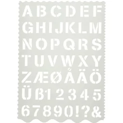 Plantilla letras y números 1 unidad<Creativ Company Outlet