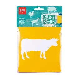 Plantillas estarcir animales de la granja 6 unidades<Apli Sale