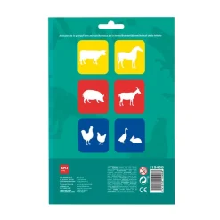 Plantillas estarcir animales de la granja 6 unidades<Apli Sale