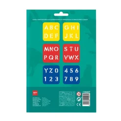 Plantillas estarcir letras y números 6 unidades<Apli Clearance