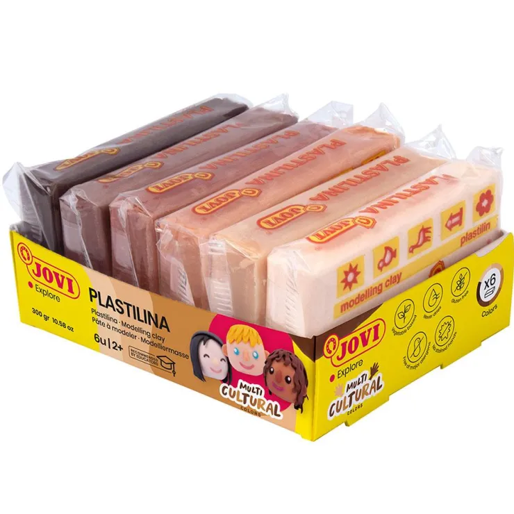 Plastilina tonos piel 6 pastillas<Jovi Hot
