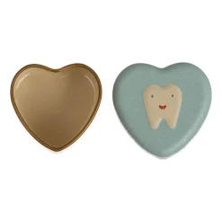 Portadientes de metal forma corazón menta<Maileg Hot