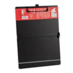 Portafolio A4 plegable con clip negro<Apli Clearance