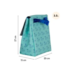 Portamerienda 460 verde focas 20x15x27cm<Milan Best