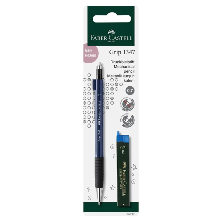 Portaminas Faber grip 1347 0.7mm minas 1 unidad colores surtidos<Faber castell Sale