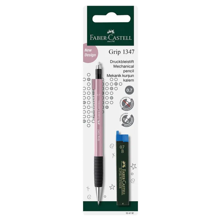 Portaminas Faber grip 1347 0.7mm minas 1 unidad colores surtidos<Faber castell Sale
