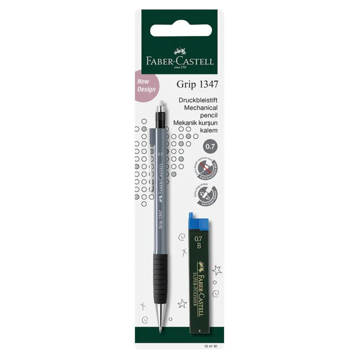 Portaminas Faber grip 1347 0.7mm minas 1 unidad colores surtidos<Faber castell Sale