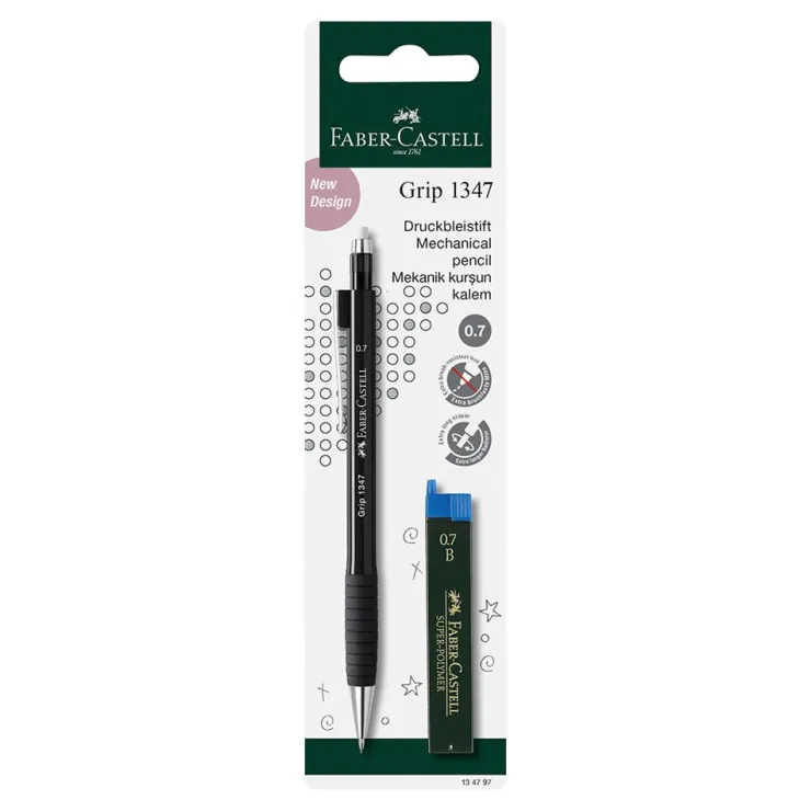 Portaminas Faber grip 1347 0.7mm minas 1 unidad colores surtidos<Faber castell Sale