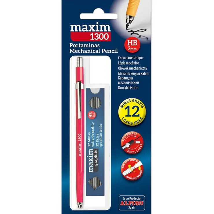 Portaminas 2mm. Maxim colores surtidos<Alpino Hot
