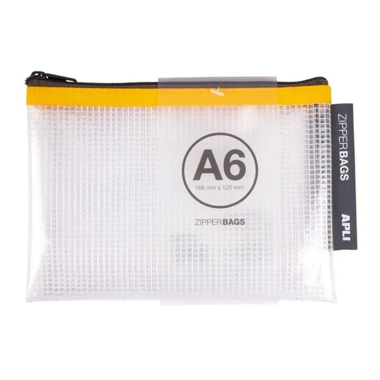 Portatodo A6 Zipper Bag transparente<Apli New