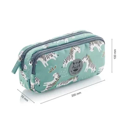 Portatodo doble rectangular Zebra reciclado<Miquelrius New